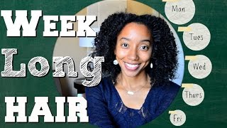 One Week Long Protective Hairstyles - Natural Hair - Twist Out