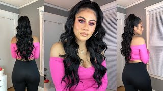 Half Up Ponytail W/ Extensions