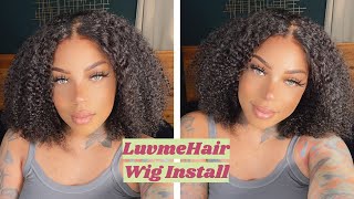 This Afro Curly Frontal Wig Is Giving Natural Hair Goals Ft. Luvmehair