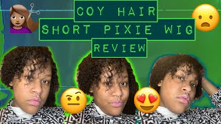 Short Curly Pixie Wig Review Ft Coy Hair