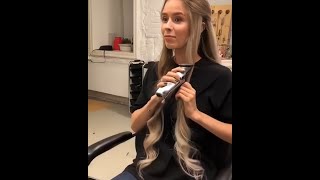 Ellina Modenova Cuts Her Long Hair Into Stylish Long Pixie Cut (Hd Remaster)