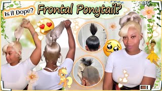 ✨Frontal & Backal Ponytail! Using Blonde Bundles W/Transparent Lace Frontal #Ulahair
