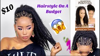 How To | Drawstring Ponytail  On Natural Hair✨
