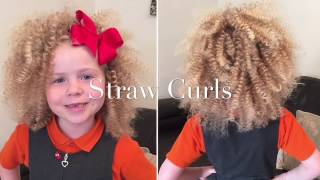 Incredible No Heat Super Curly Hair! Tutorial By Two Little Girls Hairstyles