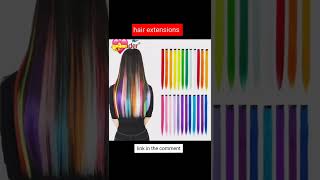 Colored Clip In Hair Extensions #Fashion #Diy#Highlight Hair#Style