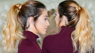 Perfect Ponytail Hair Tutorial With & Without Hair Extensions