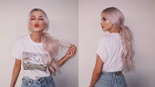 How To - Messy Ponytail W/ Extensions | Lolaliner