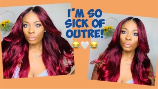 Outre Hd Lace Front Wig Perfect Hairline Fully Hand-Tied 13X6 Lace Wig Laurel Ft Samsbeauty ❤️