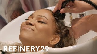 I Bleached My Hair Blonde & Got Curl Restoration | Hair Me Out | Refinery29