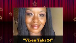 Vixen Yaki 24"! Sensationnel Cloud 9 Swiss Lace 4 Way Parting Wig "Vixen Yaki 24"
