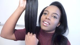 The Best Clip Ins For Relaxed Hair!? Better Length Light Yaki Review