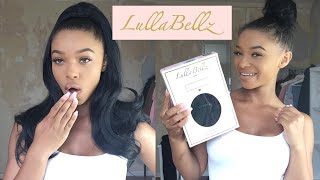 Lullabellz 18" Ponytail Extension Unboxing // Before And After