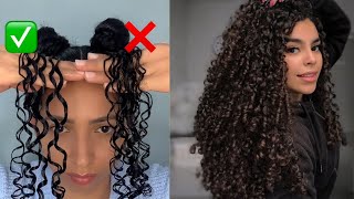 Perfect Curl Technique || ( Avoid These Curly Hair  Styling  Mistakes ) Hairstyle Beauty