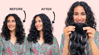 Curly Hair Invisible Patches | Hair Extensions For Curly Hair | Hair Extensions India #Shorts