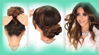3 Easy Hairstyles | School Braids + Curls +  Messy Bun  Hairstyle