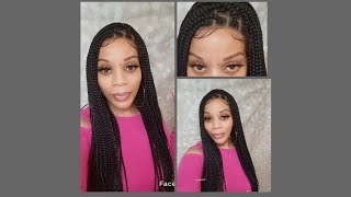 Realistic/Affordable Full Lace 36 Inch Box Braid Wig!! | Fecihor | Amazon
