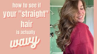 How To Tell If Your “Straight” Hair Is Actually Wavy Without  Products