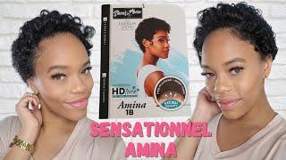 $28 Hd Lace Pixie Wig Worn Half Wigs Style!  Sensationnel Shear Muse Lacefront Wig - Amina