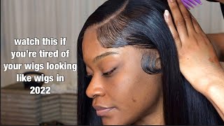 *Reinstalling A Used Wig*  Deep Side Part Wig Install | + Baby Hair That Will Last