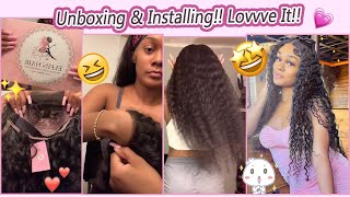Review For 30Inch Long Wig! Hd Lace Wig Unboxing & Installing, She Did It! #Elfinhair Review