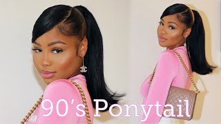 90'S Flipped Ponytail W/ Swoop | Barbie Ponytail