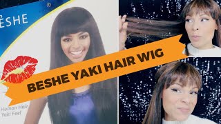 Beshe Yaki Hair Wig | Review, Styling, & Cutting Bangs