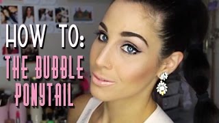 Easy Back To School Bubble Ponytail Using Clip In Hair Extensions