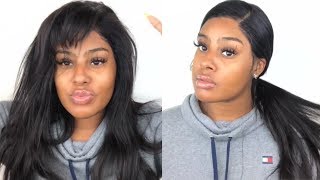 How To Natural Side Part Ponytail | Lacefront Wig | Ft. Unice Hair