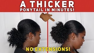 How To Get A Thick, Sleek Ponytail| No Extensions/Fake Hair!