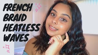 Overnight Heatless Waves Tutorial For Beginners (Using Braids) + My Go To Products