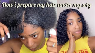 How I Prepare My Hair Under My Wig To Make It Look Natural Af! Ft. Reshine Hair