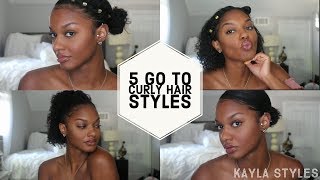 5 Easy Hairstyles For Curly/Transitioning Hair
