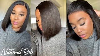 Ready To Wear Natural Bob | Relaxed Hair Vibes | Myfirstwig
