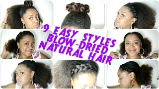 9 Back To School Hairstyles For Blow Dried Natural Hair (2016)| (Giveaway Closed) | The Curly Closet