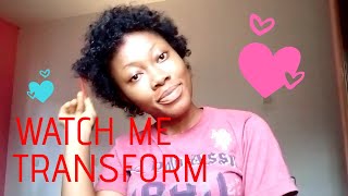 Quarantine No Heat Hair Transformation|Bantu Knot Out On Relaxed Hair|The Bold Black.