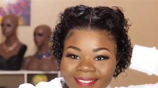 Detailed How To Install A Lace Frontal Pixie Wig With Glue. How To Melt Lace Frontal Tutorial Part 1