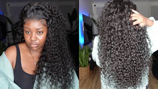 Omg  Super Melted Hairline  Easy Curly Lace Wig Install | Amanda Hair