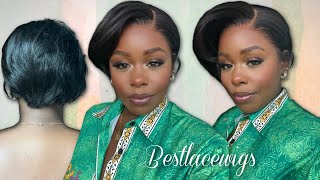 The Perfect  Summer Pixie Wig! Skin Melted Clean Hairline! Realistic Effortless Style! Bestlacewigs