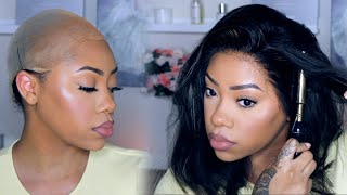 How To Apply A Glueless Wig! | Wowafrican