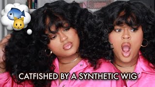 Catfished By A Synthetic Wig!?  | Outre Fabiola Dupe! Courtney Jinean