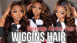 Balayage Ombré Hair With Loose Bombshell Curls X Wiggins Hair