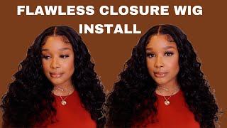 Flawless Closure Wig Install | Loose Wave | Yg Wigs