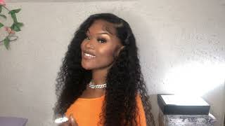 *Must Try* Watch Me Install This Bomb Water Wave Curly Wig Step By Step | Ft Oqhair"