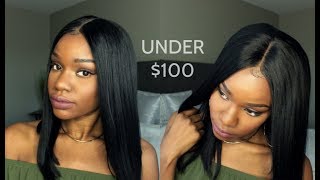 Indian Remy Human Hair Glueless Lace Wig Under $100!!!! Premierlacewigs