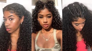 Twisted Long Curly Hairstyles | Quick + Easy