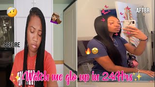 24 Hour Transformation✨ | Glow Up Challenge 2020 Ft Wowafrican Hair