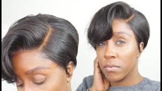 How I Install & Style A Short Cut Tapered Wig | Diamonique Custom Wig | Ft Amour Wigs