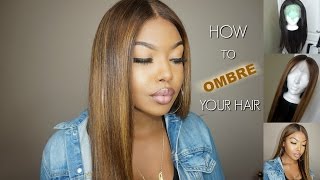 How To Easy Ombre Your Wig - Wowafrican