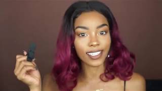 99J Burgundy Color Ombre Lace Wig Review | Wigonly.Com
