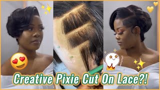 How To: Do Short Pixie Cut On Hd Lace Front Bob Wig | Start To Finish Tutorial Ft.#Ulahair